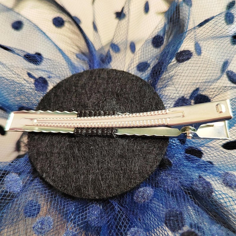 HIWIND Store Fascinators Hat Women Tea Party Headband Flower Cocktail Mesh Feathers Hair Clip Kentucky Derby Hat Wedding - Image 5